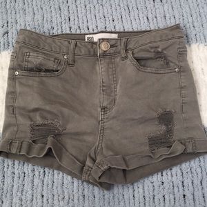 Distressed High Waisted Shorts